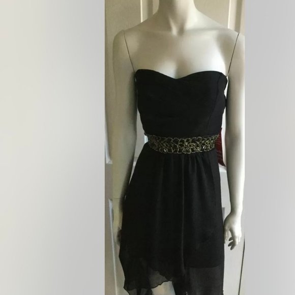 Trixxi Black Strapless Formal Lined Dress Size JR XL 13/14 NWT - Picture 6 of 6